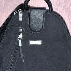 Baggallini Charcoal Backpack with Silver Details